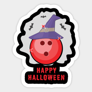 Happy Bowling Halloween - Funny Sticker